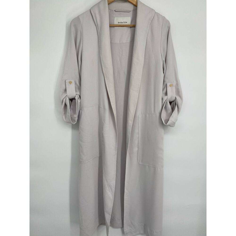 Babaton‎ Aritzia Kahlo Duster Trench Jacket Women XXS Oversized  Neutral Minimal